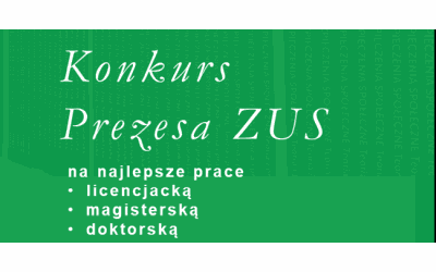 Odnośnik do Konkurs Prezesa ZUS na najlepsze prace: licencjacką, magistersk�